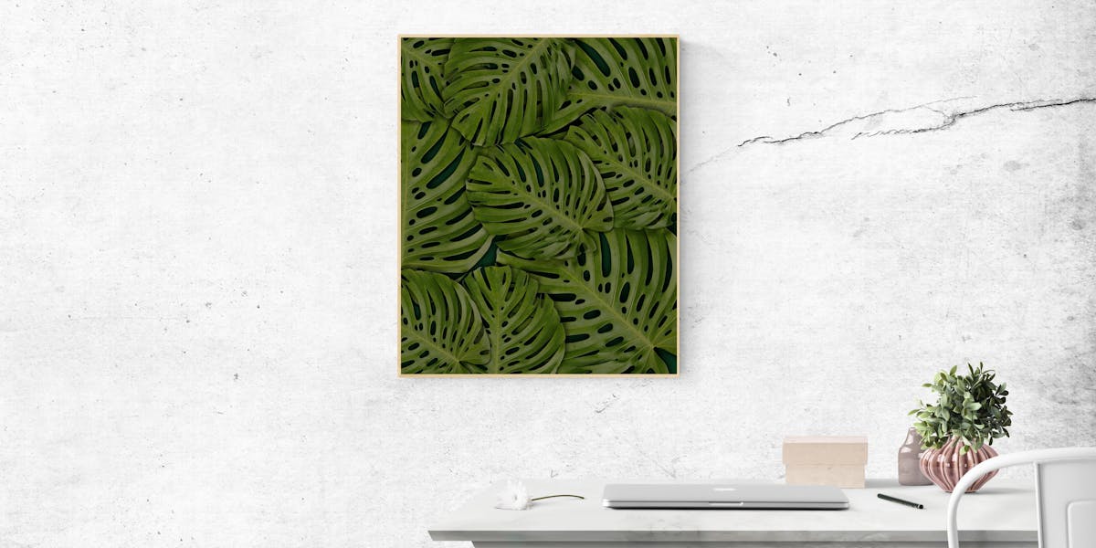 Quadro com Inspiração Natural: Madeira + Verde